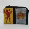 Handmade zipper coin purse made with Loteria fabric