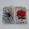 Handmade zipper coin purse made with Loteria fabric