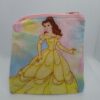 Handmade zipper coin purse made with Beauty and the Beast fabric