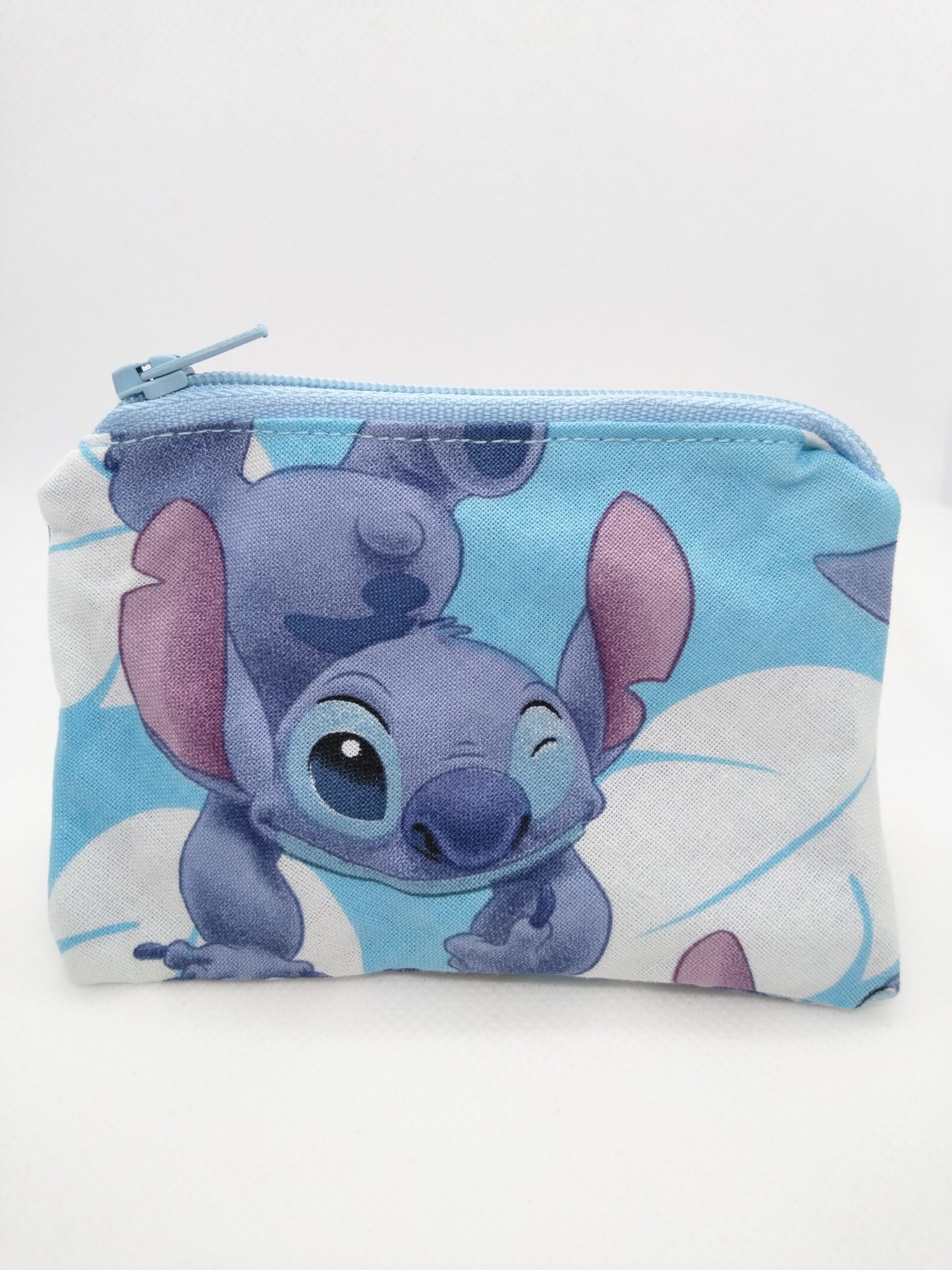 Porte-monnaie Lilo & Stitch - Petit Porte-monnaie Bleu Ciel Avec Fermeture éclair - Cadeau Enfant Disney