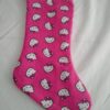 Handmade Christmas Stocking made with Hello Kitty fabric
