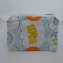 Handmade zipper coin purse made with Funshine Bear fabric