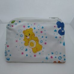 Handmade zipper coin purse made with Funshine Bear fabric