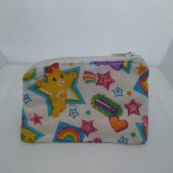 Handmade zipper coin purse made with Funshine Bear fabric