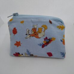 Handmade zipper coin purse made with Donald Duck fabric