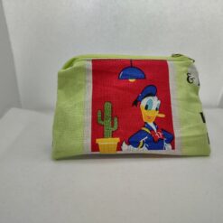Handmade zipper coin purse made with Donald Duck fabric