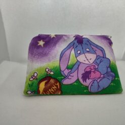 Handmade zipper coin purse made with Eeyore fabric