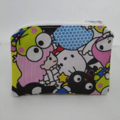 Handmade zipper coin purse made with Hello Kitty fabric