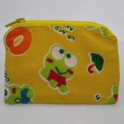 Handmade zipper coin purse made with Keromi fabric