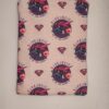 Handmade small zipper bag made with SuperGirl fabric