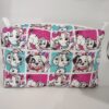 Handmade boxy zipper bag made with 101 Dalmatians fabric