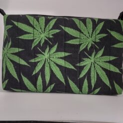 Handmade boxy zipper bag made with 420 fabric