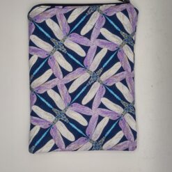 Handmade small zipper bag made with Dragonfly fabric