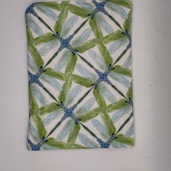 Handmade small zipper bag made with Dragonfly fabric