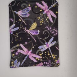 Handmade small zipper bag made with Dragonfly fabric
