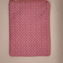 Handmade small zipper bag made with Flowers fabric