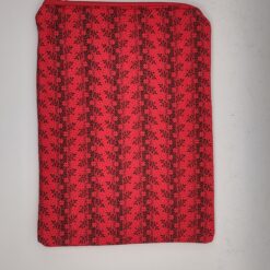 Handmade small zipper bag made with Flowers fabric
