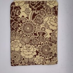 Handmade small zipper bag made with Flowers fabric
