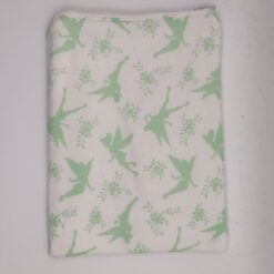 Handmade small zipper bag made with Tinkerbell fabric