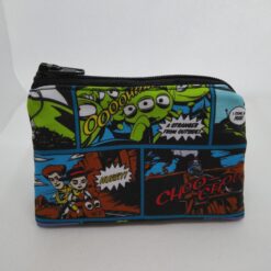 Handmade zipper coin purse made with Toy Story fabric