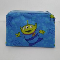 Handmade zipper coin purse made with Toy Story fabric