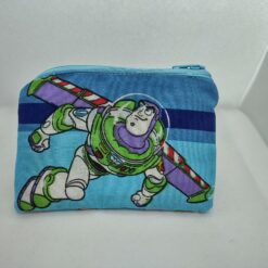 Handmade zipper coin purse made with Toy Story fabric