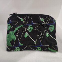 Handmade zipper coin purse made with Wizard of Oz fabric