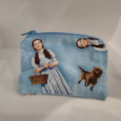 Handmade zipper coin purse made with Wizard of Oz fabric