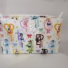 Handmade boxy zipper bag made with Sailor Moon fabric