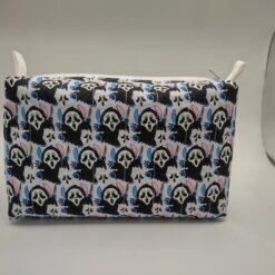 Handmade boxy zipper bag made with Lilo and Stitch fabric